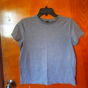 Plain Grey Crop-Top Tee